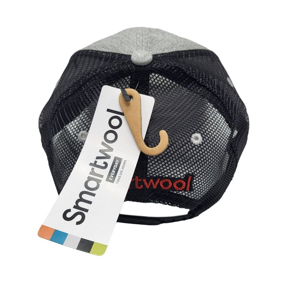 Smartwool Truckers Hat Front Logo Snapback Mesh Grey Unisex Adult One Size - Picture 4 of 16